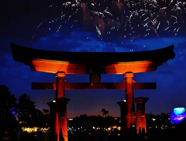 Disney Art Print featuring the photograph Japanese Torii by Billy Beck