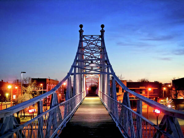 Bridge Art Print featuring the photograph Jefferson Avenue Footbridge by Ryan Burton