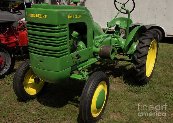 Tractor Art Print featuring the photograph John Deere Tractor by Mike Eingle