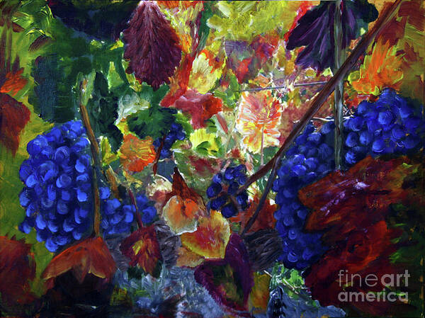 Art Art Print featuring the painting Katy's Grapes by Donna Walsh