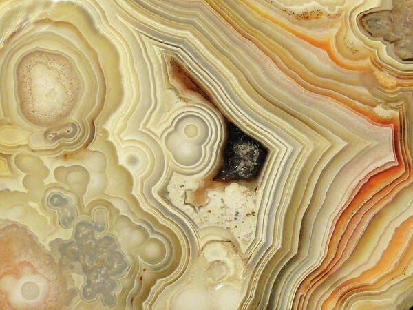 Lace Art Print featuring the mixed media Lace Agate by Bruce Ritchie