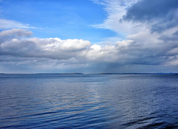 lake Champlain Art Print featuring the photograph Lake Champlain from New York by Brendan Reals