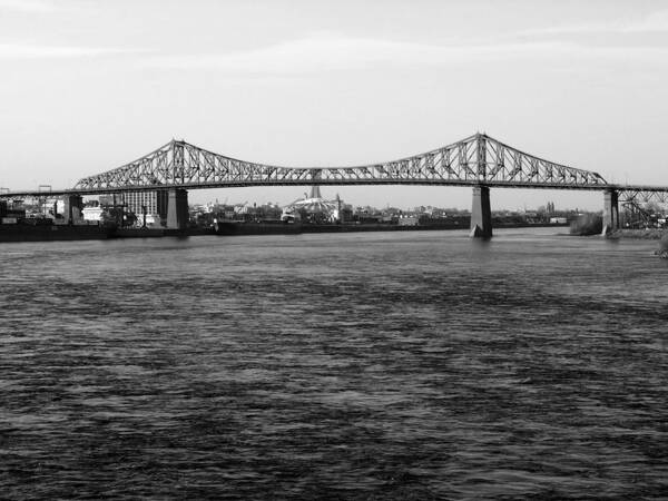 Montreal Art Print featuring the photograph Le Pont Jacques Cartier by Robert Knight