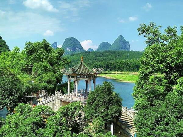 Photography Art Print featuring the photograph A View in Yangshuo by Kelly Santana