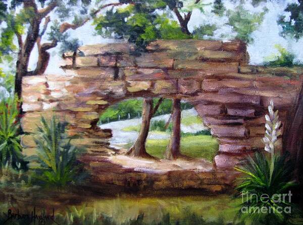 Marble Falls Art Print featuring the painting Leftovers by Barbara Haviland