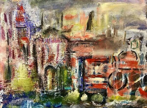 Church Art Print featuring the painting Life's Textures by Tommy McDonell