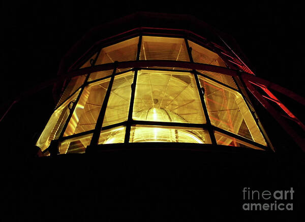 Lighthouse Art Print featuring the photograph Light In The Dark Sky by D Hackett