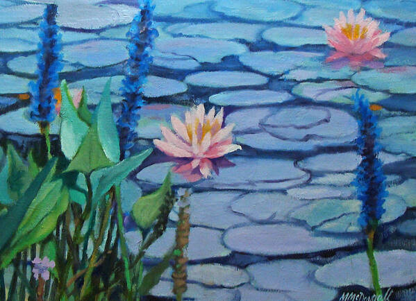  Art Print featuring the painting Lilly Pads by Michael McDougall