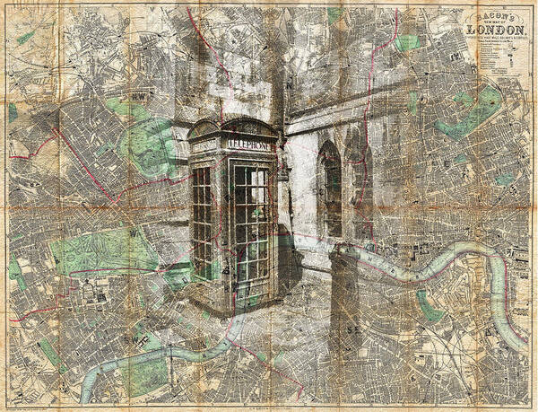 London Telephone Art Print featuring the photograph London Called by Sharon Popek