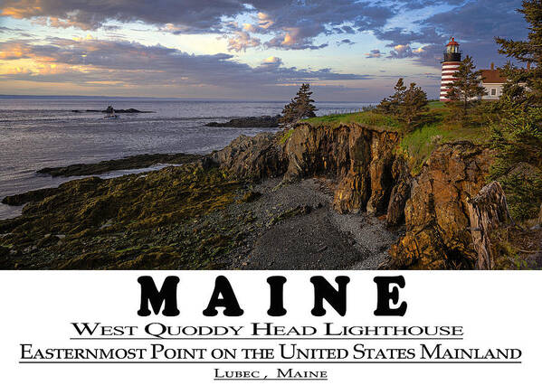 Maine Bold Coast Sentinal Art Print featuring the photograph Maine Bold Coast Sentinal by Marty Saccone