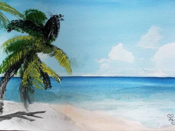Martinique Art Print featuring the painting Martinique by Carole Robins