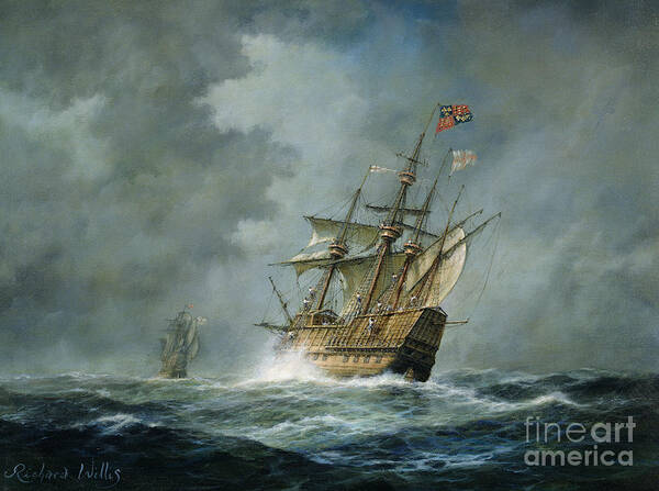 Mary Rose Art Print featuring the painting Mary Rose by Richard Willis