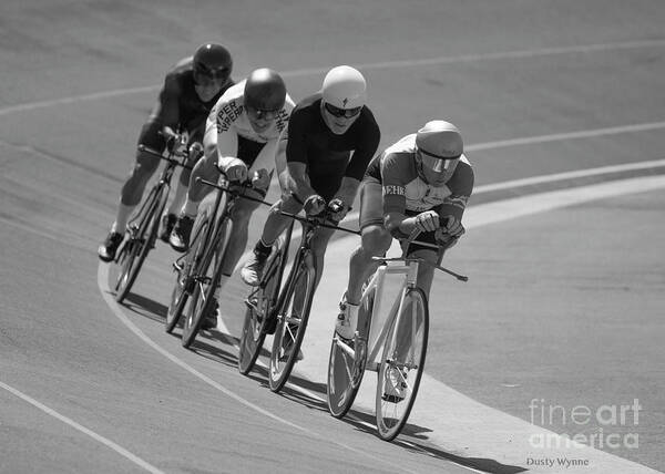 San Diego Art Print featuring the photograph Masters Competition Team Pursuit by Dusty Wynne