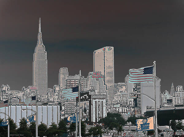 Skyline Art Print featuring the photograph Midtown Skyline 1.2 - NYC by Frank Mari