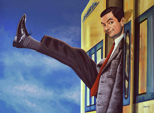 Mister Bean Art Print featuring the painting Mister Bean by Paul Meijering