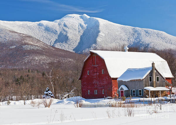 Winter Art Print featuring the photograph Mountain Homestead by Alan L Graham