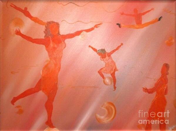 Dance Art Print featuring the painting Movement by Barbara Hayes