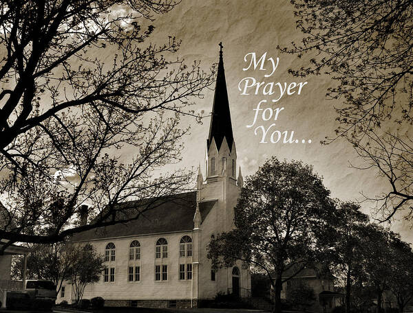Little White Church Art Print featuring the photograph My Prayer for You by Joanne Coyle