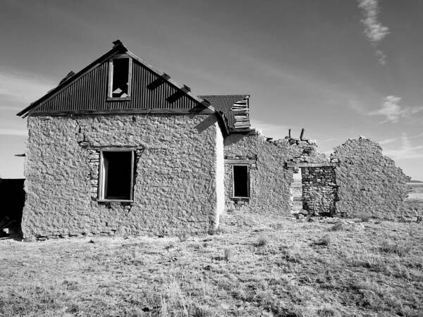 Black And White Art Print featuring the photograph Mystery Ranch No. 1 by Brad Hodges