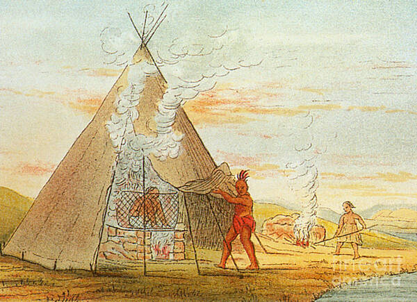 Medical Art Print featuring the photograph Native American Indian Sweat Lodge by Science Source