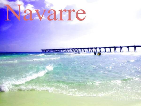 Poster Art Print featuring the photograph Navarre Beach Florida by James and Donna Daugherty