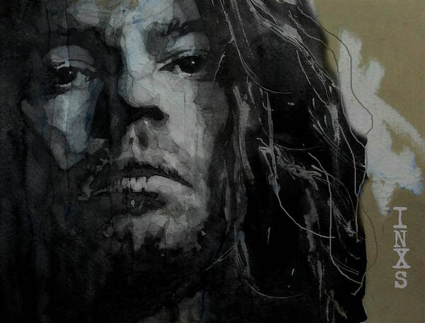 Inxs Art Print featuring the painting Never Tear Us Apart - Michael Hutchence by Paul Lovering