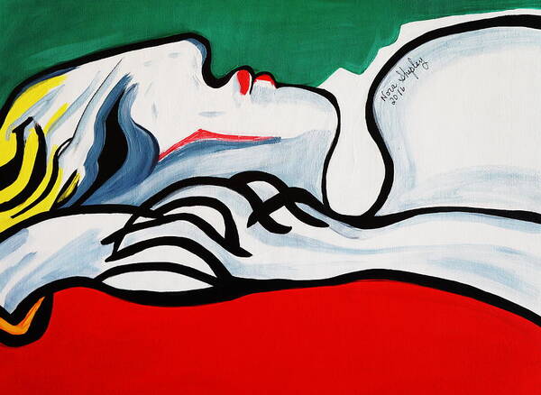 The Sleeper Picasso Art Print featuring the painting New The Sleeper Picasso by Nora Shepley