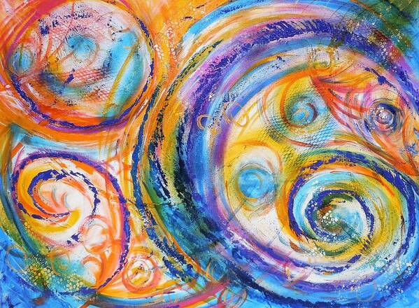  Art Print featuring the painting New Universe by Deb Brown Maher