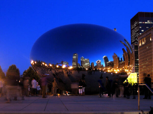 Night Art Print featuring the photograph Night Bean by Laura Kinker