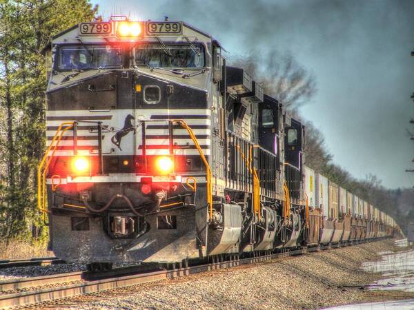 Photography Art Print featuring the photograph Norfolk Southern # 9799 by Randy Dyer
