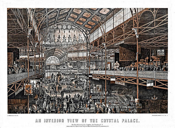New York Crystal Palace Art Print featuring the photograph NY Crystal Palace          by S Paul Sahm