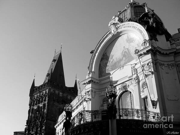 Prague Art Print featuring the photograph Obecni Dum by Keiko Richter