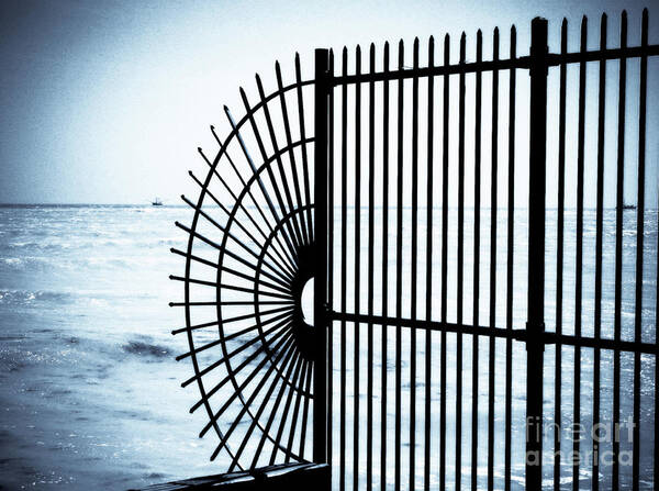 Fence Art Print featuring the photograph Ocean Fence by Perry Webster