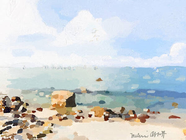 Rockport Art Print featuring the painting Old Garden Beach by Melissa Abbott