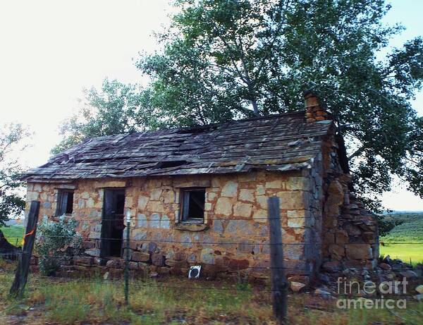 Old Stone House Art Print featuring the photograph Old Stone House by Julie Rauscher