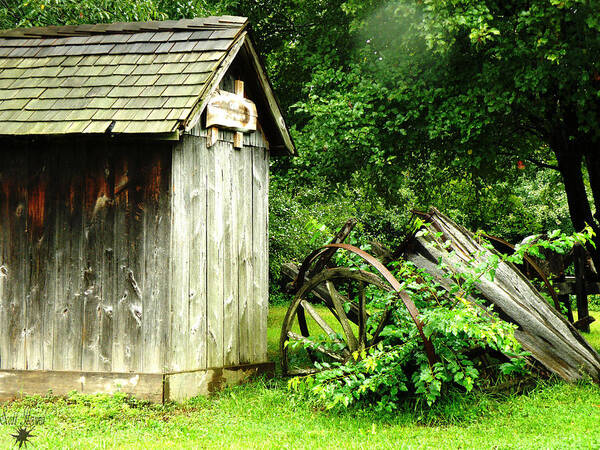 Hovind Art Print featuring the photograph Old Wood Shed by Scott Hovind