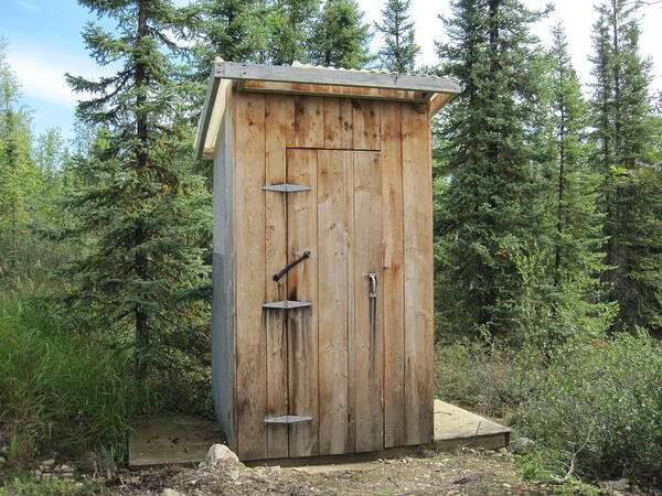 Outhouse Art Print featuring the photograph Outhouse by Lucinda VanVleck