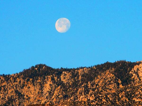 Palm Springs Art Print featuring the photograph Over The moon 2 by Ron Kandt