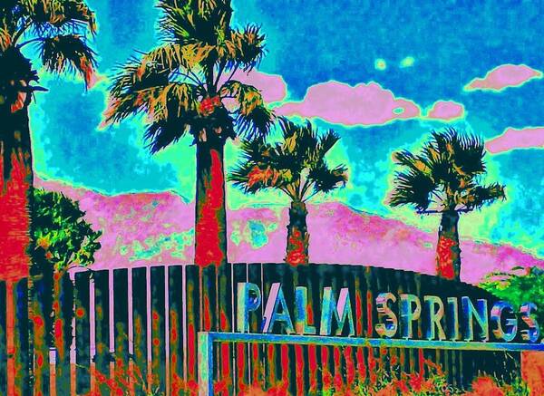 Palm Springs Art Print featuring the photograph Palm Springs Gateway Three by Randall Weidner