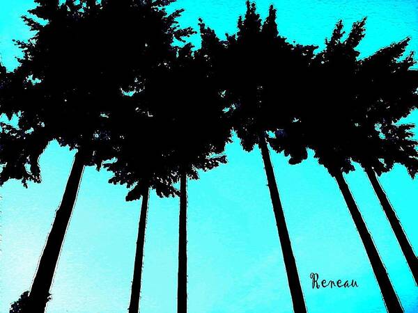 Trees Art Print featuring the photograph Palms Up by A L Sadie Reneau