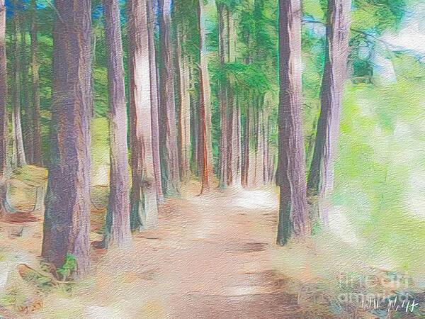Trees Art Print featuring the photograph Path to Orcas by William Wyckoff