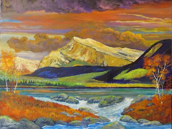  Art Print featuring the painting Peace in the Valley by Dave Farrow