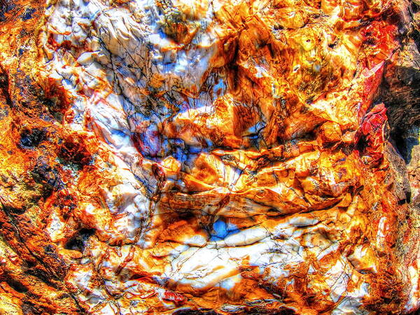 Petrified Art Print featuring the photograph Petrified Abstraction No 3 by Andreas Thust