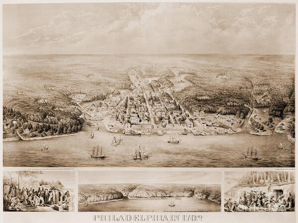 1702 Art Print featuring the photograph Philadelphia, 1702 by Granger