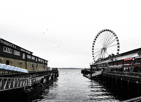 Seattle Art Print featuring the photograph Pierless 2 by D Justin Johns