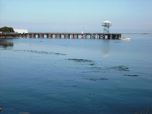 Port Angeles Art Print featuring the photograph Port Angeles Pier by Kelly Manning