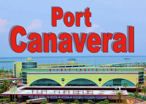 Postcard Art Print featuring the photograph Port Canaveral Postcard by Robert Wilder Jr