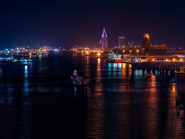 Port Art Print featuring the photograph Port City Purple by Brad Boland