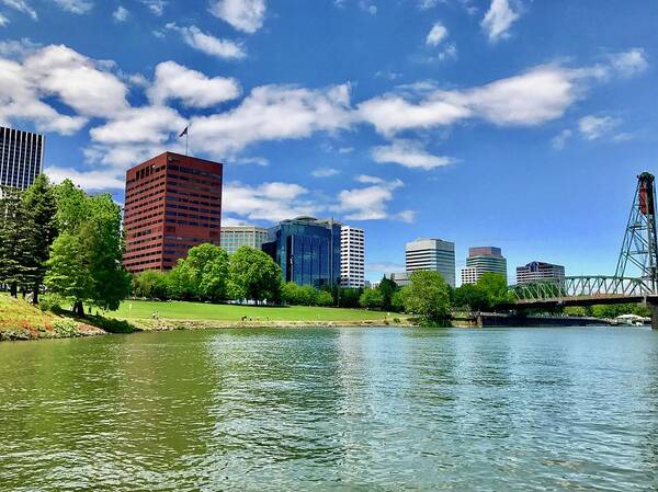 Portland Art Print featuring the photograph Portland Waterfront by Brian Eberly