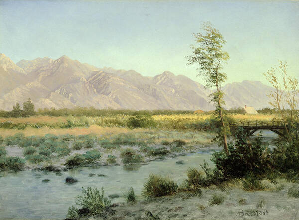 Prairie Art Print featuring the painting Prairie Landscape by Albert Bierstadt
